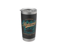 Recuerdo de los parques estatales nacionales de Redwood Costa de California Vaso térmico de acero inoxidable de doble pared