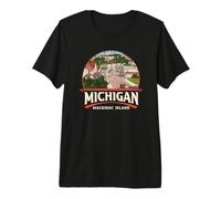 Recuerdo de Mackinac Island Michigan USA Vacation Resort Camiseta Premium