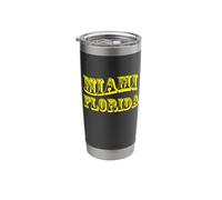 Recuerdo de Miami Florida USA Vaso térmico de acero inoxidable de doble pared