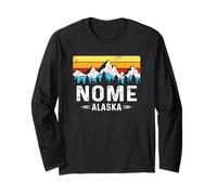 Recuerdo de Nome Alaska Mountain Town Nome AK Manga Larga