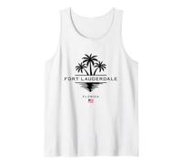 Recuerdo de palmeras de Fort Lauderdale, Florida, Estados Unidos Camiseta sin Mangas