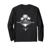 Recuerdo de palmeras de Fort Lauderdale, Florida, Estados Unidos Manga Larga