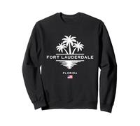 Recuerdo de palmeras de Fort Lauderdale, Florida, Estados Unidos Sudadera