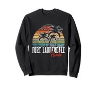 Recuerdo de palmeras de Fort Lauderdale, Florida, Estados Unidos Sudadera