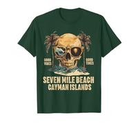 Recuerdo de Playa de Siete Millas para Hombres y Mujeres de Las Islas Caimán Camiseta