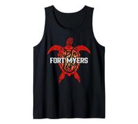 Recuerdo de tortuga marina tribal de Fort Myers Beach, Florida Camiseta sin Mangas