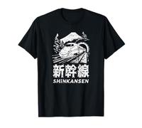 Recuerdo de tren bala de personajes japoneses Kanji de Shinkansen Camiseta