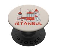 Recuerdo de Turquía de Estambul PopSockets PopGrip Adhesivo