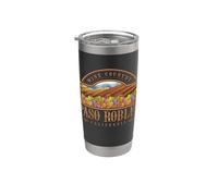 Recuerdo de una bodega vinícola de Paso Robles, California, EE. UU. Vaso térmico de acero inoxidable de doble pared