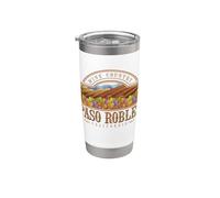 Recuerdo de una bodega vinícola de Paso Robles, California, EE. UU. Vaso térmico de acero inoxidable de doble pared