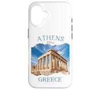 Recuerdo de vacaciones de Grecia en Atenas Acrópolis y Partenón Carcasa para iPhone 16