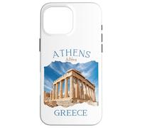 Recuerdo de vacaciones de Grecia en Atenas Acrópolis y Partenón Carcasa para iPhone 16 Pro Max