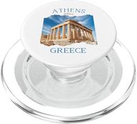 Recuerdo de Vacaciones de Grecia en Atenas Acrópolis y Partenón PopSockets PopGrip para MagSafe