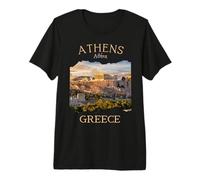 Recuerdo de Vacaciones de la Acrópolis y el Partenón en Atenas, Grecia Camiseta Premium