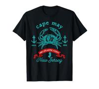 Recuerdo de Vacaciones de Pesca de Cangrejo de Cape May New Jersey Camiseta