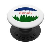 Recuerdo de Vacaciones del Parque Nacional Denali PopSockets PopGrip Adhesivo