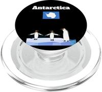 Recuerdo de Viaje antártico Amante de los pingüinos Bandera de la Antártida PopSockets PopGrip para MagSafe