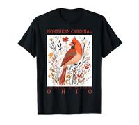 Recuerdo de Viaje con Aves de Ohio Northern Cardinal State Camiseta