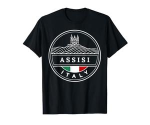 Recuerdo de Viaje con Emblema de Asís Italia Camiseta