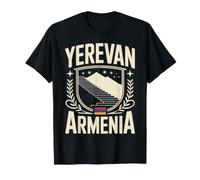 Recuerdo de Viaje con Emblema de Yerevan Armenia Camiseta