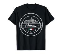 Recuerdo de Viaje con Escritura Retro de Siena Italy Camiseta
