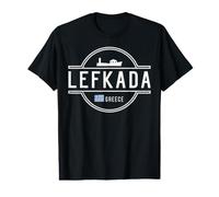 Recuerdo de Viaje de la Ciudad de Grecia Lefkada Camiseta gráfica económica