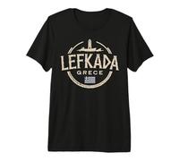 Recuerdo de Viaje de la Ciudad de Grecia Lefkada Camiseta Premium
