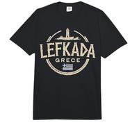 Recuerdo de Viaje de la Ciudad de Grecia Lefkada Comfort Colors Adult Heavyweight T-Shirt