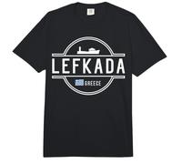 Recuerdo de Viaje de la Ciudad de Grecia Lefkada Comfort Colors Adult Heavyweight T-Shirt