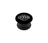 Recuerdo de Viaje de la Ciudad de Grecia Lefkada PopSockets PopGrip Adhesivo