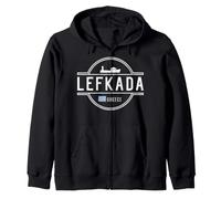Recuerdo de Viaje de la Ciudad de Grecia Lefkada Sudadera con Capucha