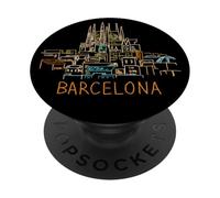 Recuerdo de Viaje de la Sagrada Familia Barcelona Ciudad Histórica Regalo PopSockets PopGrip Adhesivo