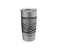 Recuerdo de viaje de Pensilvania Vaso térmico de acero inoxidable de doble pared