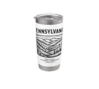Recuerdo de viaje de Pensilvania Vaso térmico de acero inoxidable de doble pared