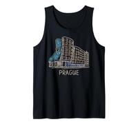 Recuerdo de Viaje de Praga Chequia Ciudad histórica, Regalo de Monumento histórico Camiseta sin Mangas