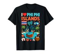 Recuerdo de Viaje de Tailandia I Love Phi Phi Islands Camiseta