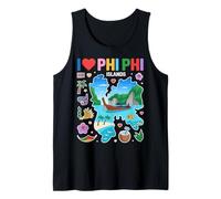 Recuerdo de Viaje de Tailandia I Love Phi Phi Islands Camiseta sin Mangas