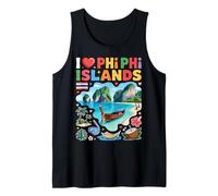 Recuerdo de Viaje de Tailandia I Love Phi Phi Islands Camiseta sin Mangas