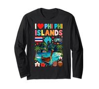 Recuerdo de Viaje de Tailandia I Love Phi Phi Islands Manga Larga