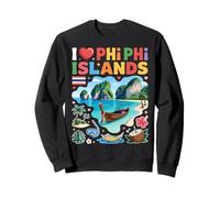 Recuerdo de Viaje de Tailandia I Love Phi Phi Islands Sudadera
