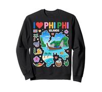 Recuerdo de Viaje de Tailandia I Love Phi Phi Islands Sudadera