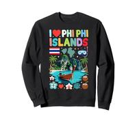 Recuerdo de Viaje de Tailandia I Love Phi Phi Islands Sudadera