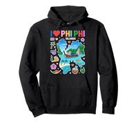 Recuerdo de Viaje de Tailandia I Love Phi Phi Islands Sudadera con Capucha