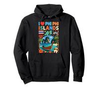 Recuerdo de Viaje de Tailandia I Love Phi Phi Islands Sudadera con Capucha