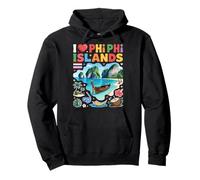 Recuerdo de Viaje de Tailandia I Love Phi Phi Islands Sudadera con Capucha