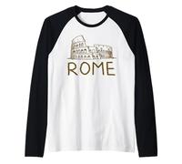 Recuerdo de Viaje del Coliseo de Roma, Ciudad histórica, Regalo Camiseta Manga Raglan