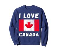 Recuerdo de viaje familiar canadiense I Love Canada Heart Sudadera