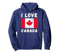 Recuerdo de viaje familiar canadiense I Love Canada Heart Sudadera con Capucha