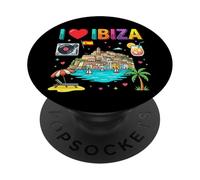 Recuerdo de Viaje I Love Ibiza PopSockets PopGrip Adhesivo