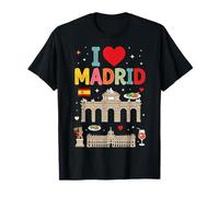 Recuerdo de Viaje I Love Madrid España Camiseta